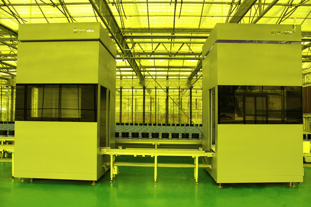 李建成副省長和謝華安院士等領導調研萬賓水稻表型分析平臺(圖4) 李建成副省長和謝華安院士等領導調研萬賓水稻表型分析平臺(圖4)