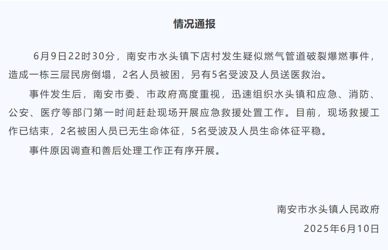福建南安發(fā)生疑似燃氣管道破裂爆燃，燃氣泄漏如何快速預(yù)警?(圖1)